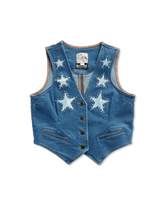 Tecovas x Cathy Han Womenâs Custom Denim Vest - Size S