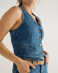 Women's Denim Vest