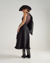 Women's Rodeo Maxi Denim Skirt