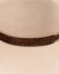 Embossed Buckle Hat Band