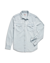 Men's Denim Long Sleeve Pearl Snap