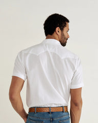 Men's Vintage Weight Short Sleeve Pearl Snap