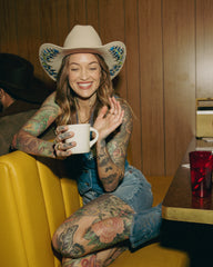Tecovas x Cathy Hahn Custom Cattleman Fur Cowboy Hat - Size 7 âÂ 