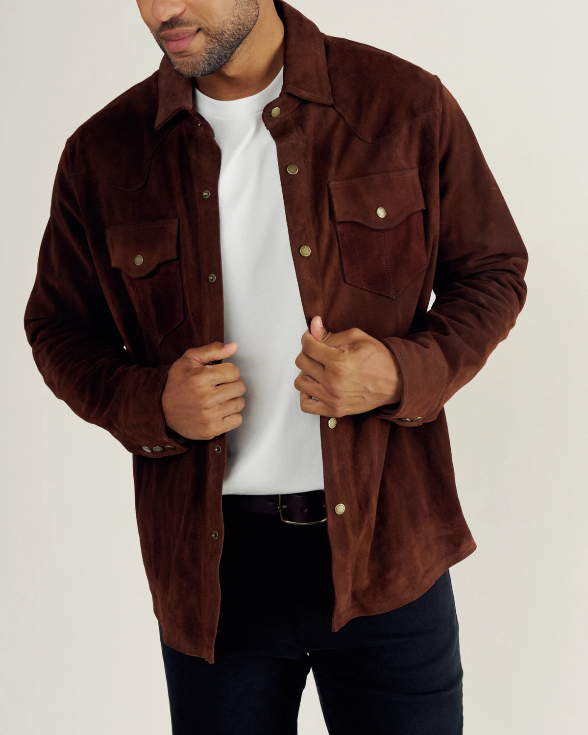 Men's Suede Overshirt