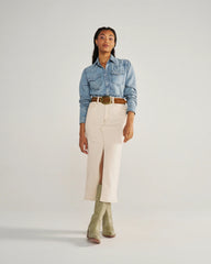 Women's Denim Pearl Snap