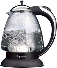Capresso 259 Water Kettle, 10" x 8.25" x 6.25", Polished Chrome(Polished Chrome,Water Kettle)