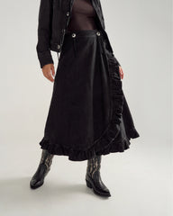 Women's Rodeo Maxi Denim Skirt