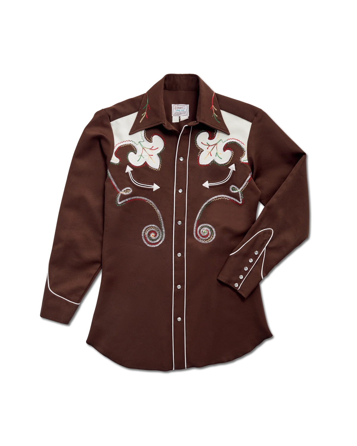 Tecovas x Cathy Hahn Menâs Vintage Smile Pocket Pearl Snap - Size M