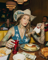 Tecovas x Cathy Hahn Custom Cattleman Fur Cowboy Hat - Size 7 âÂ 