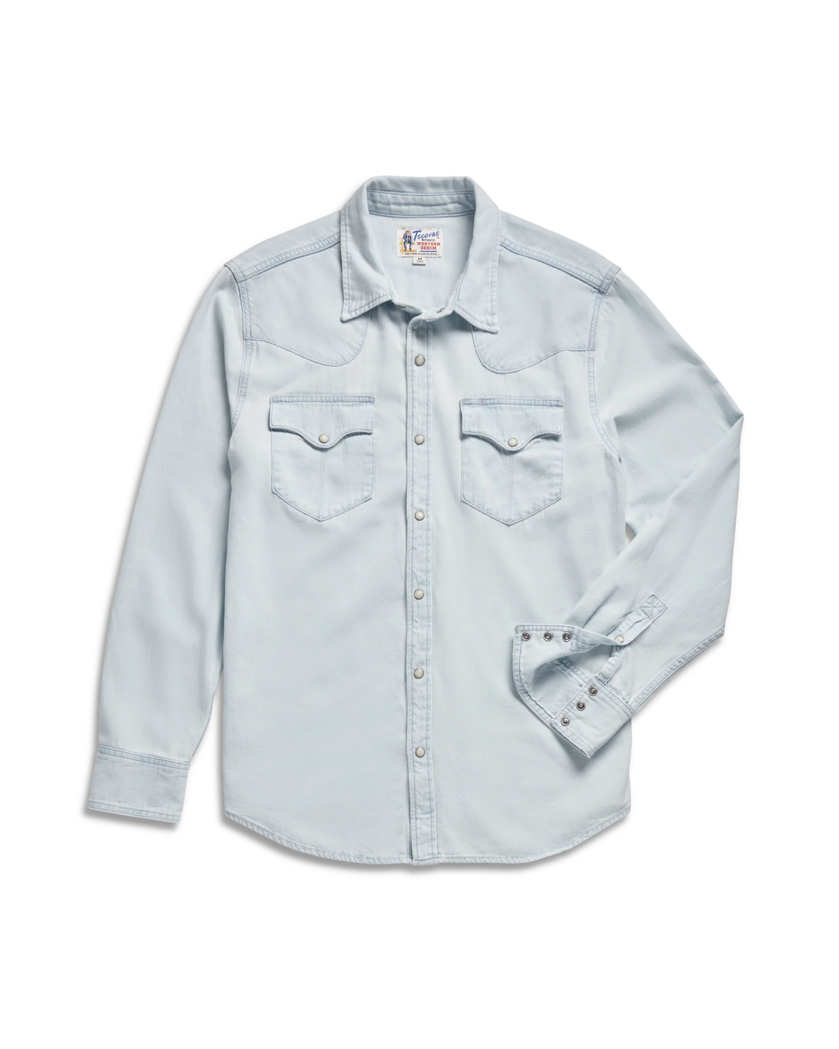 Men's Denim Long Sleeve Pearl Snap