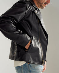 Men's Leather Biker Jacket